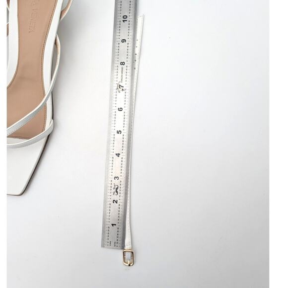 Bottega Veneta Stretch Ankle Strap Women's Sandal White Size US8 EU38 - Picture 5 of 12